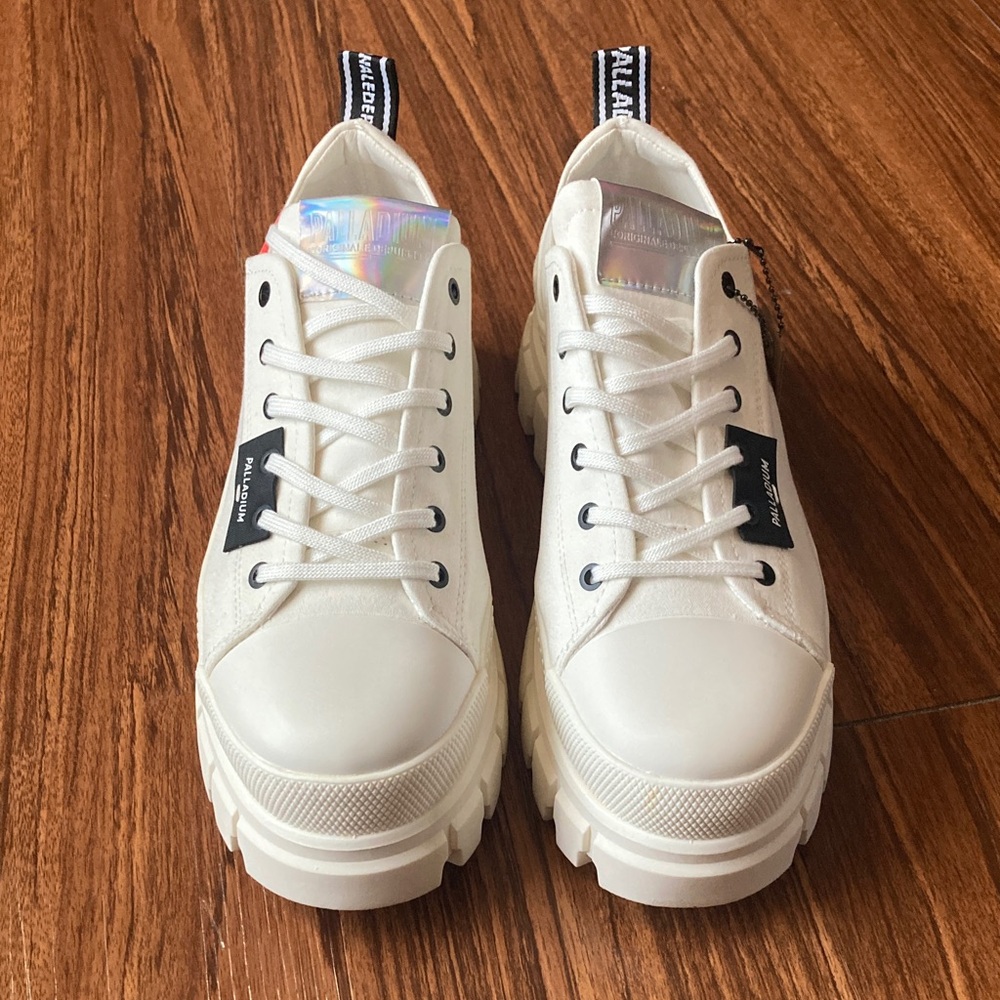 Palladium White Chunky Sneakers - Picture 3 of 6